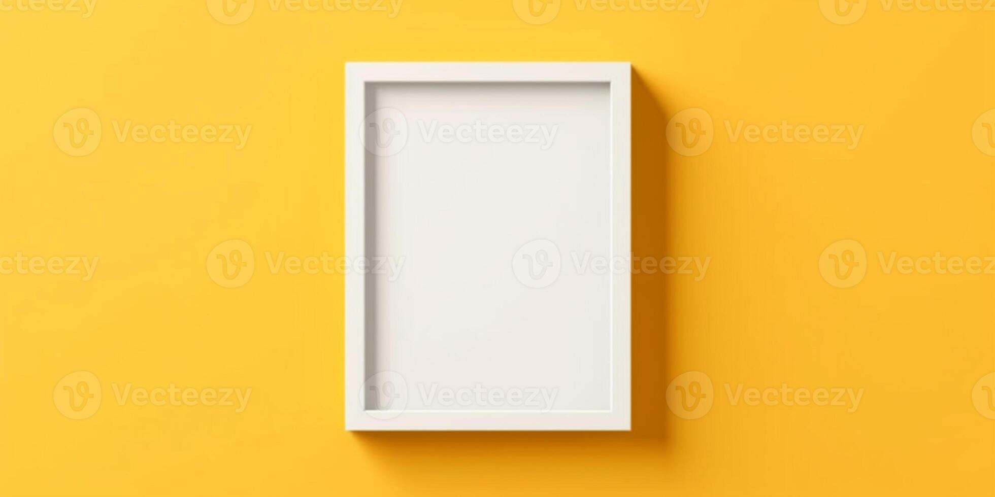 Blank frame mockup copy space background, AI Generated photo