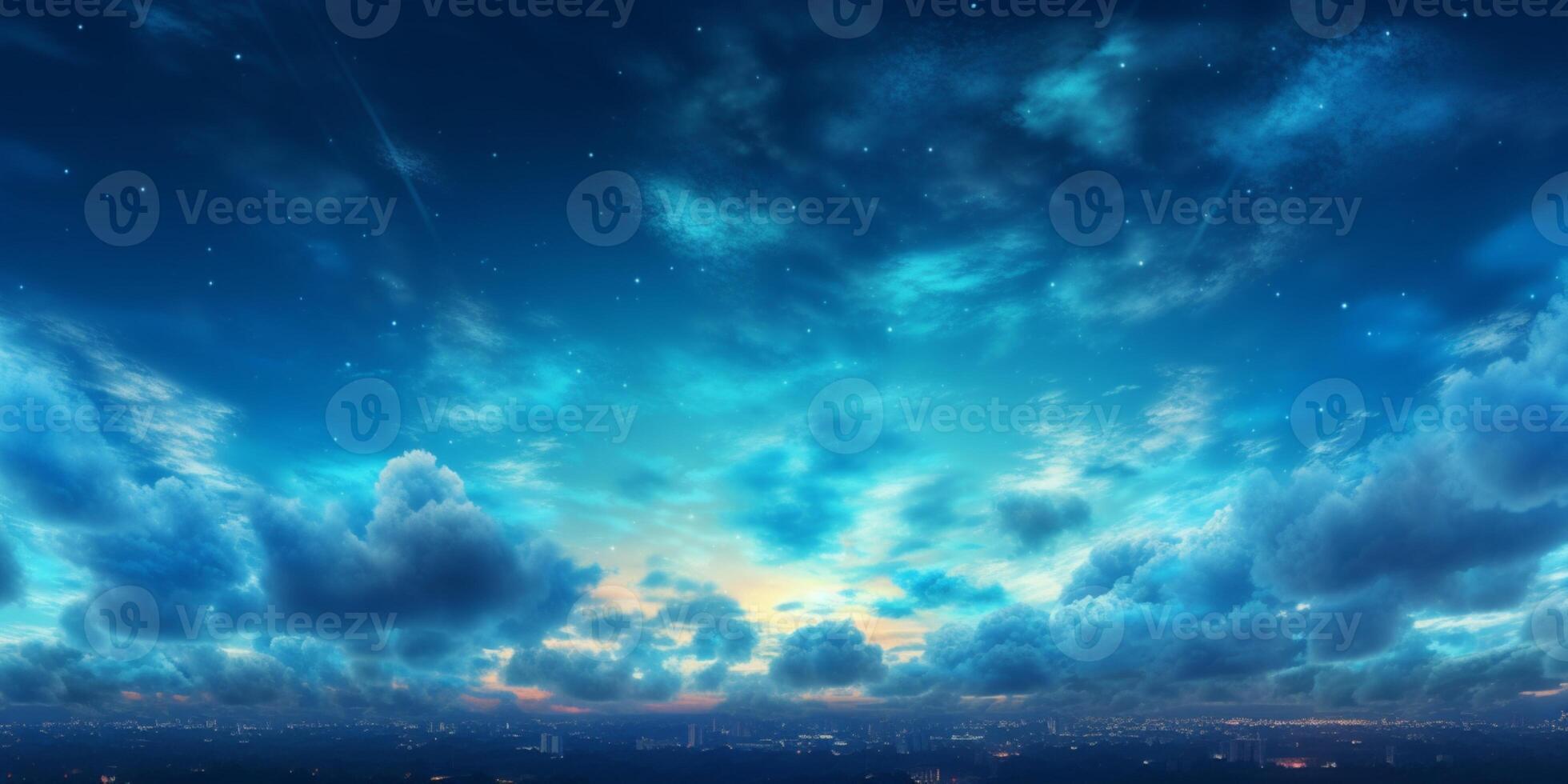 Twillight sky blurred background, photo