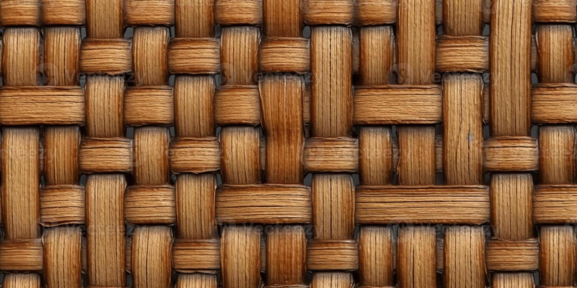 Wicker rattan seamless texture background. photo