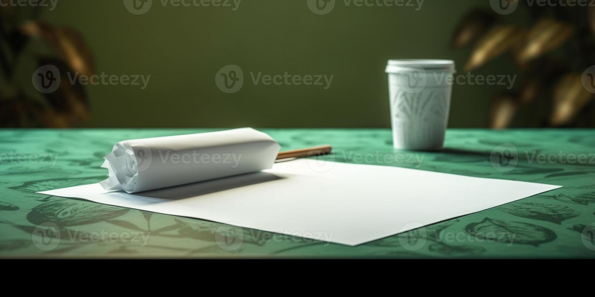 Blank paper note for text copy space background photo