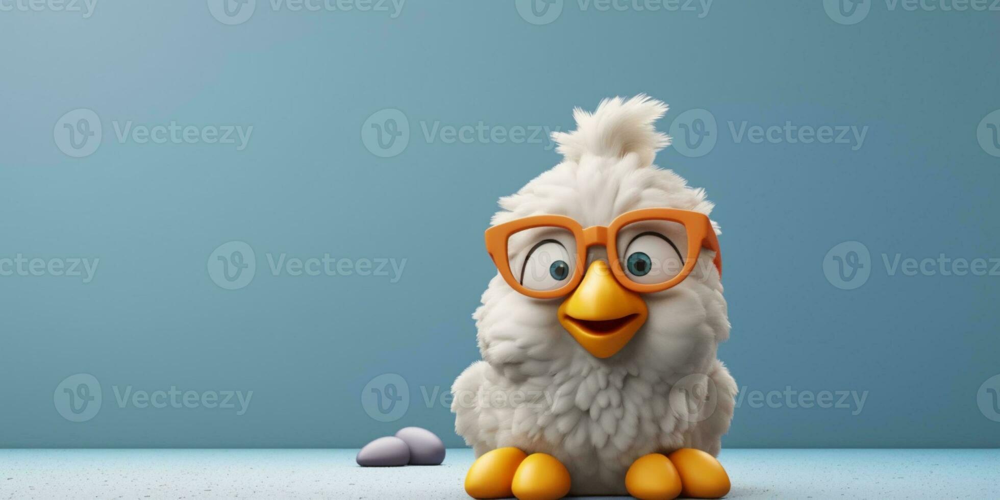 little chicken cartoon animation, AI Generated photo