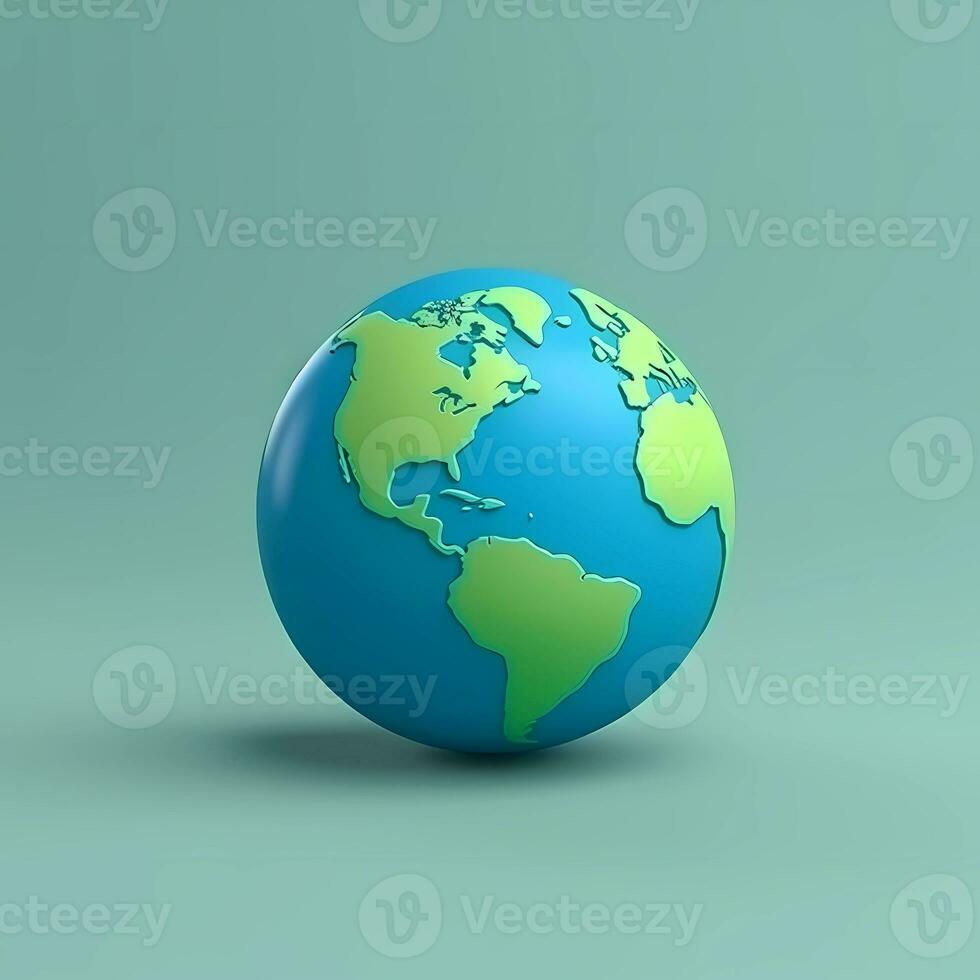 Globe earth shape illustration travel destination, AI Generated photo