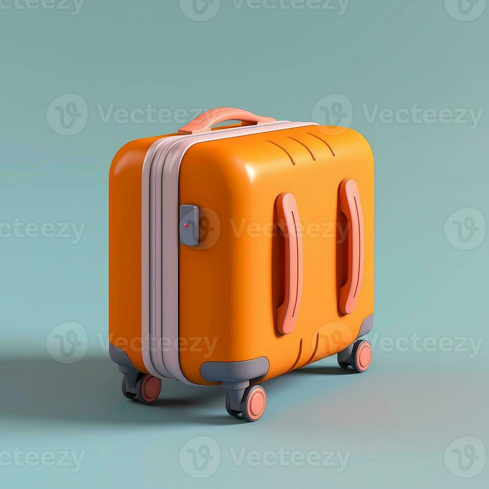 Suitcase for business and leisure travel travel destination, AI Generated photo