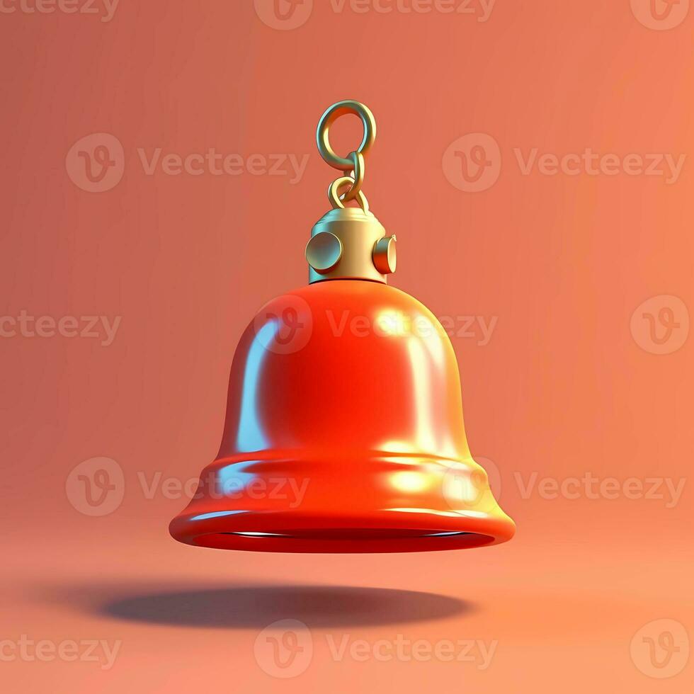 Information call bell cartoon illustration, AI Generated photo
