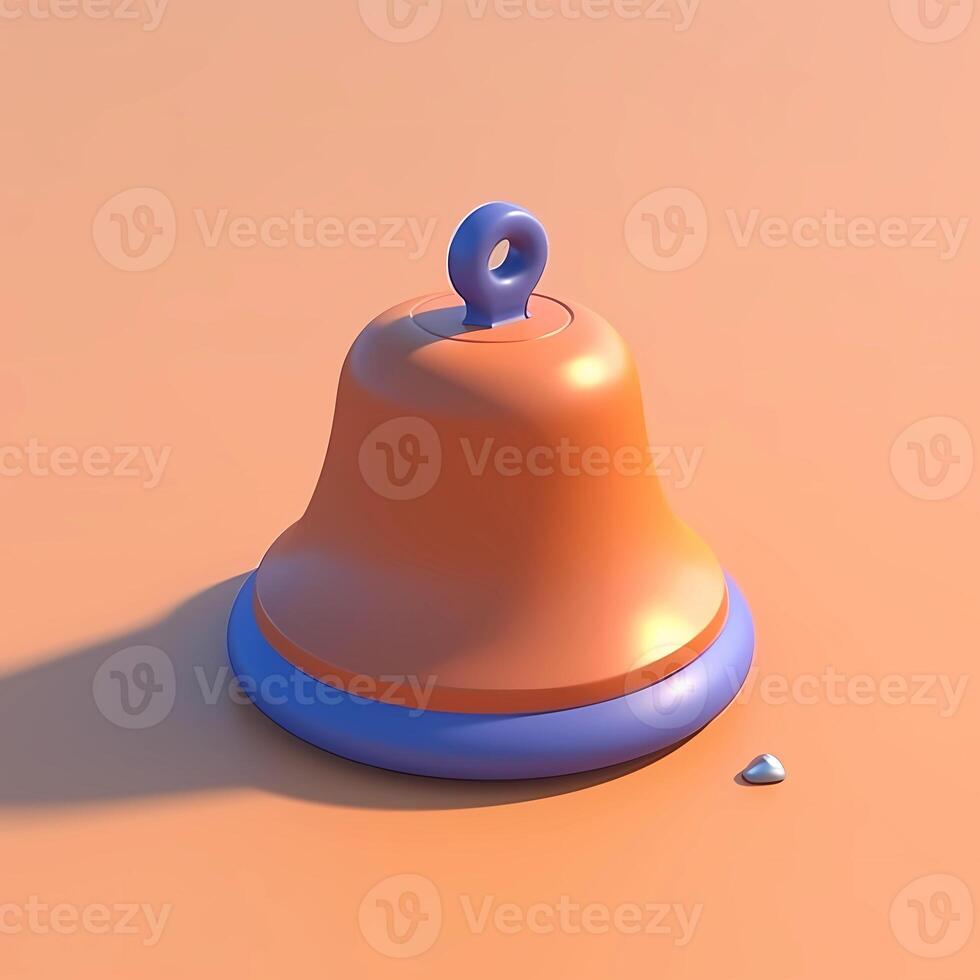 Information call bell cartoon illustration, photo