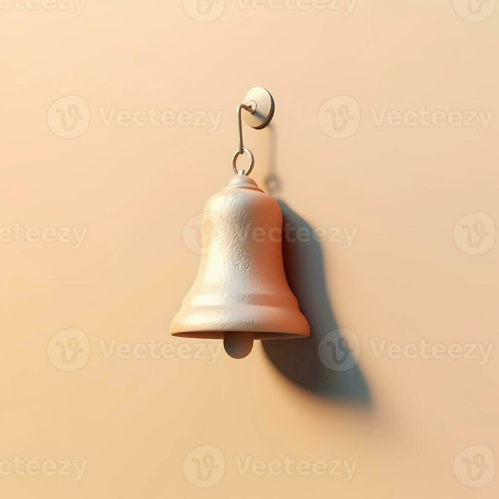 Information call bell cartoon illustration, AI Generated photo