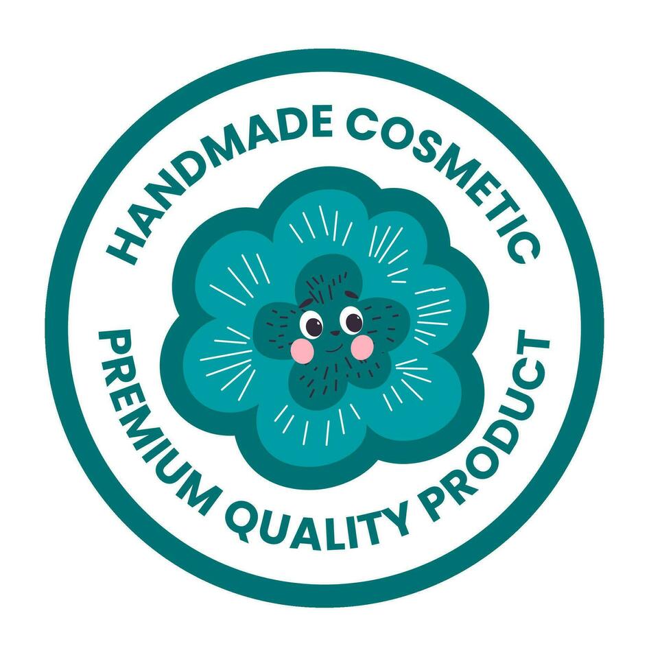 Handmade cosmetic premium quality product vector