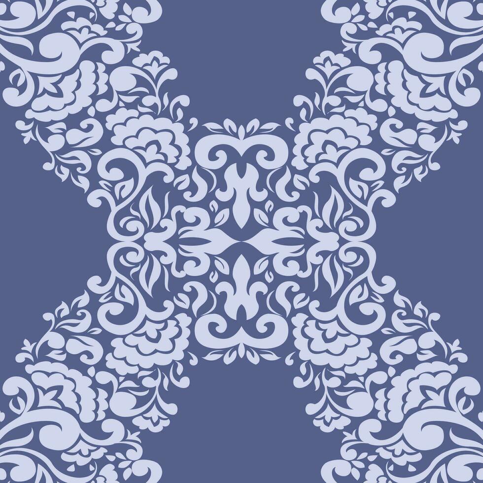 Blooming leaves and flowers seamless patterns vector