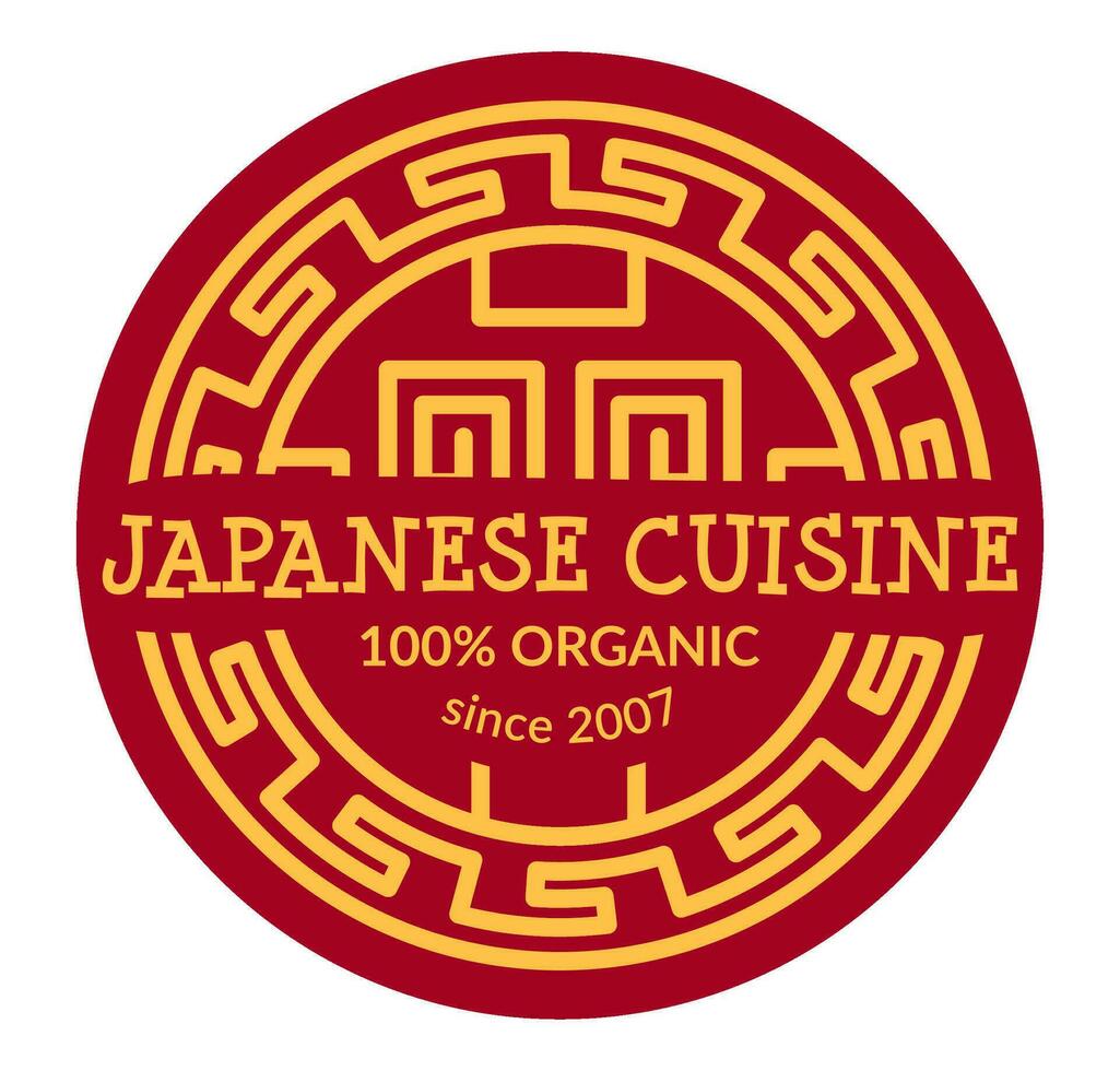 Tasty Japanese cuisine, organic and natural meal vector