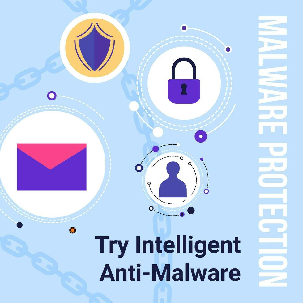 malware proteccion, tratar inteligente sistema vector