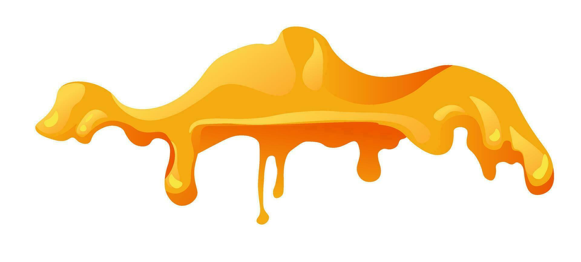 Honey sweet nectar or syrup with sticky texture vector