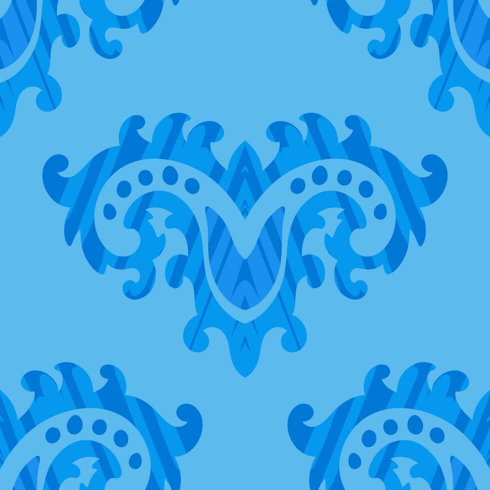 Blooming flowers and leaves, swirls and decor vector