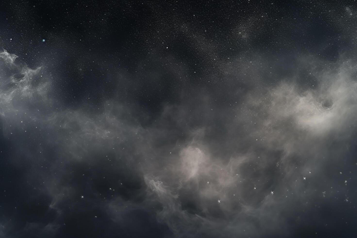 A black background with a cloud in the sky. photo