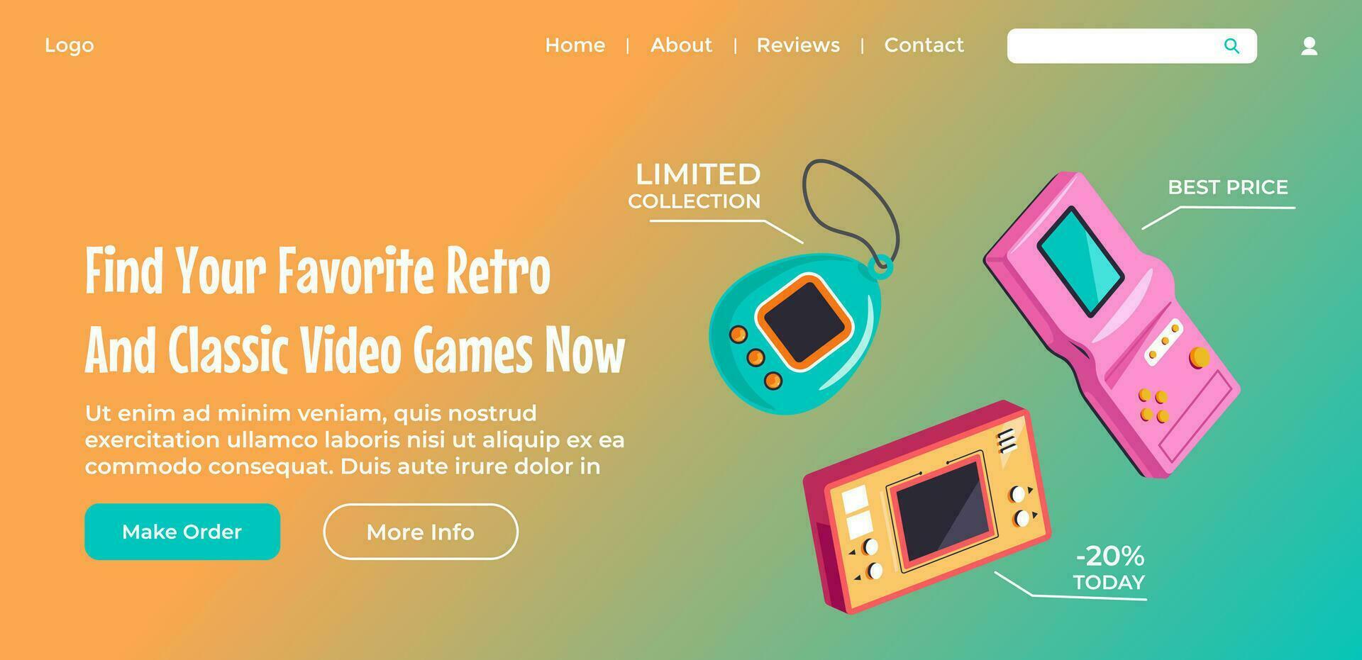 Find your favorite retro and classic video game vector