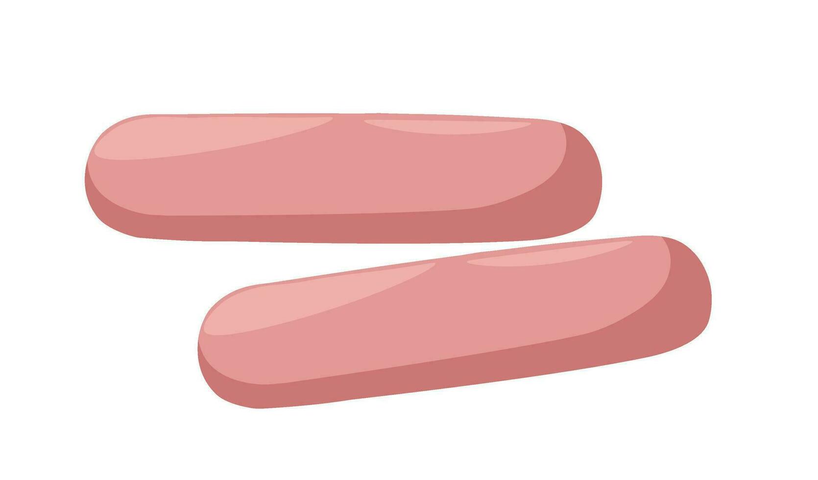 Meat products, Bockwurst sausages for dinners vector