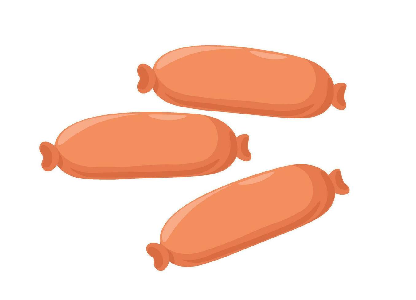 Meat products, Chorizo sausage tasty food vector