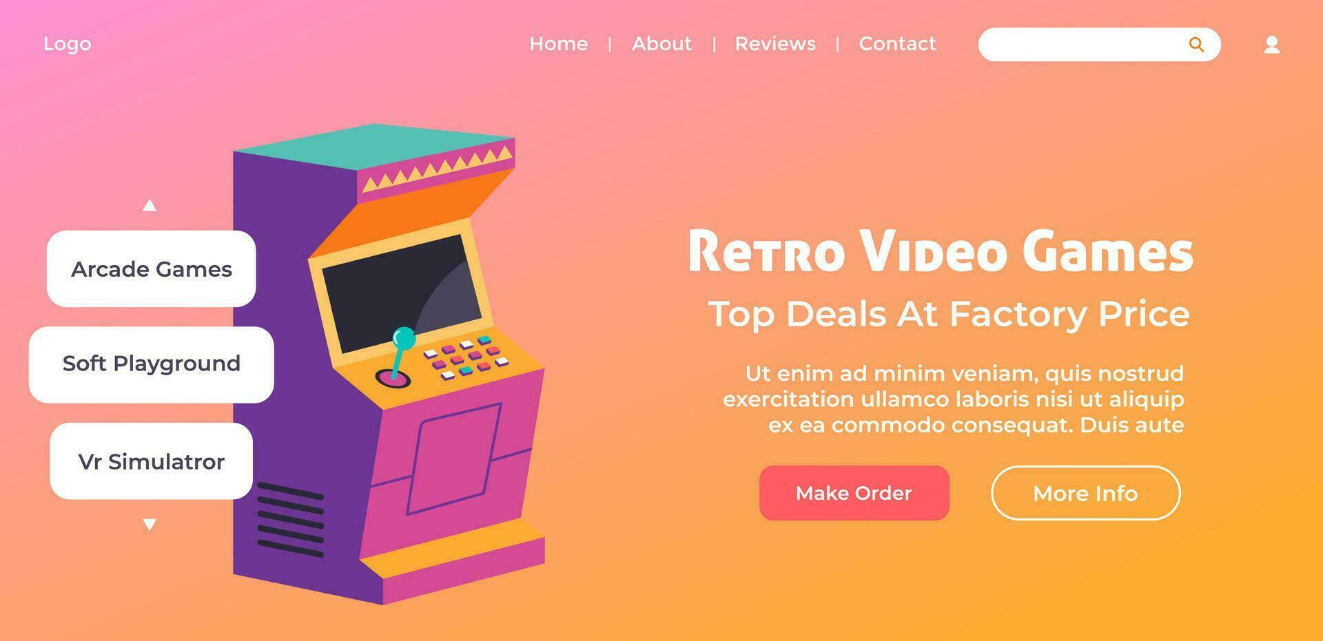 Retro video games, top deals at factory price vector