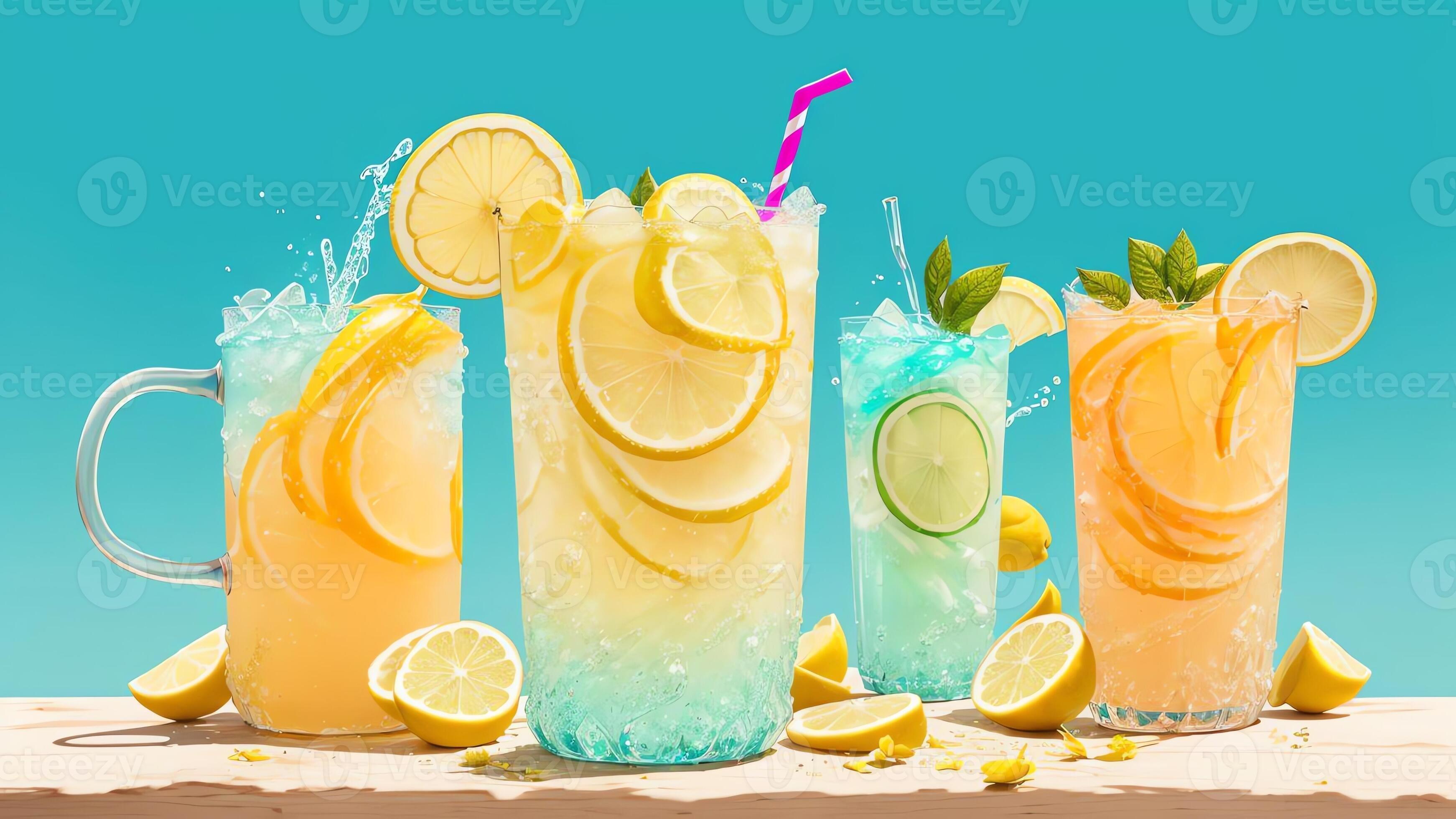 Spray of Zest Lemonade Mascot in a Street Art Style for National