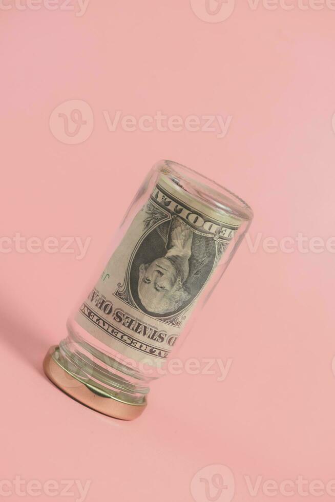 American dollar bill, saving concept photo