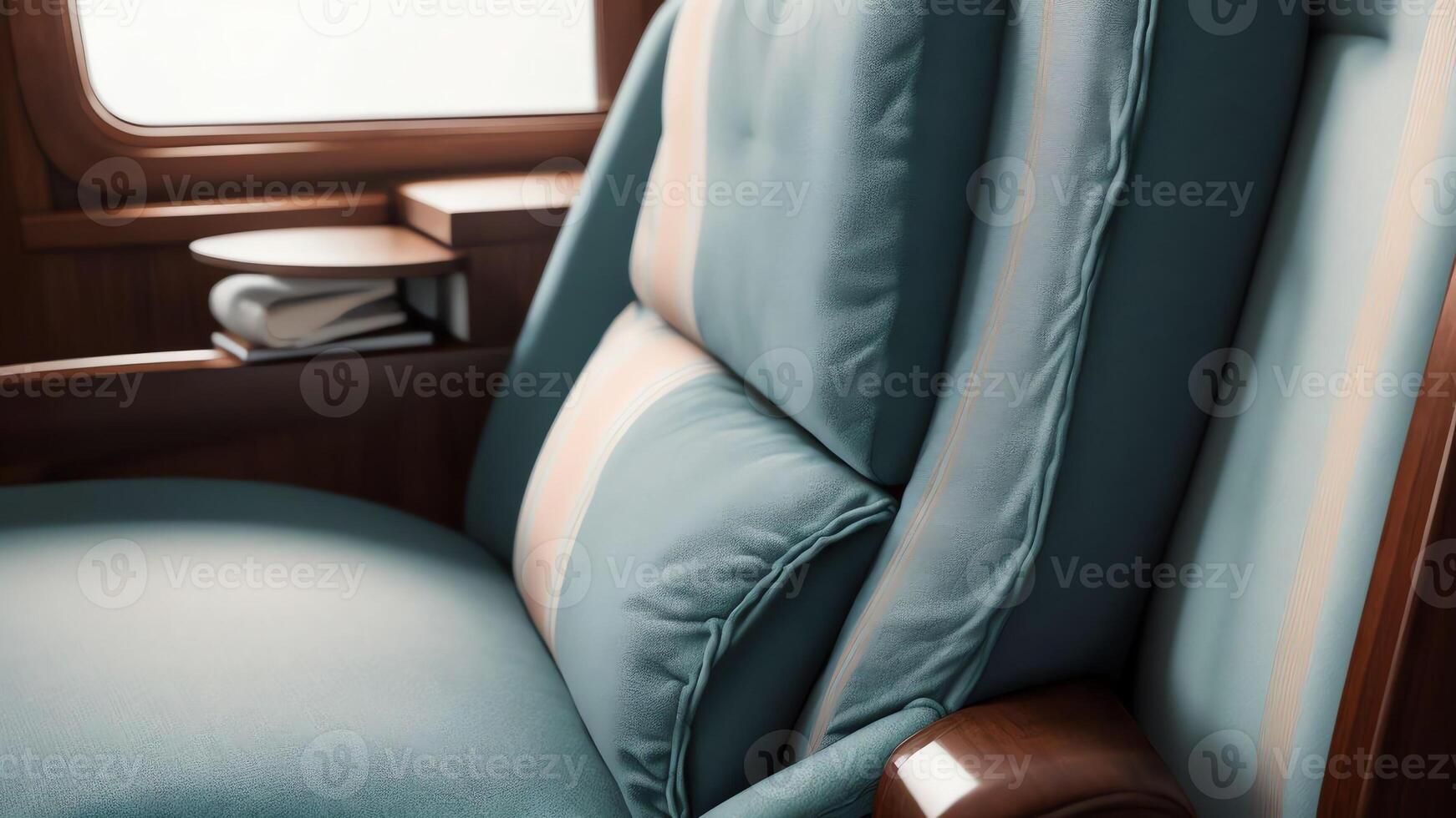 Comfort and Luxury A Captivating Reclining Lounge Chair for National Relaxation Day. AI Generated. photo