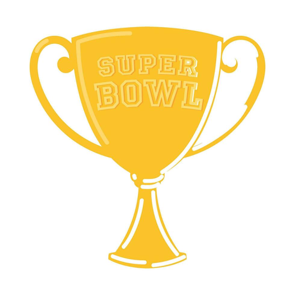 Shining Gold Trophy hand painted vector