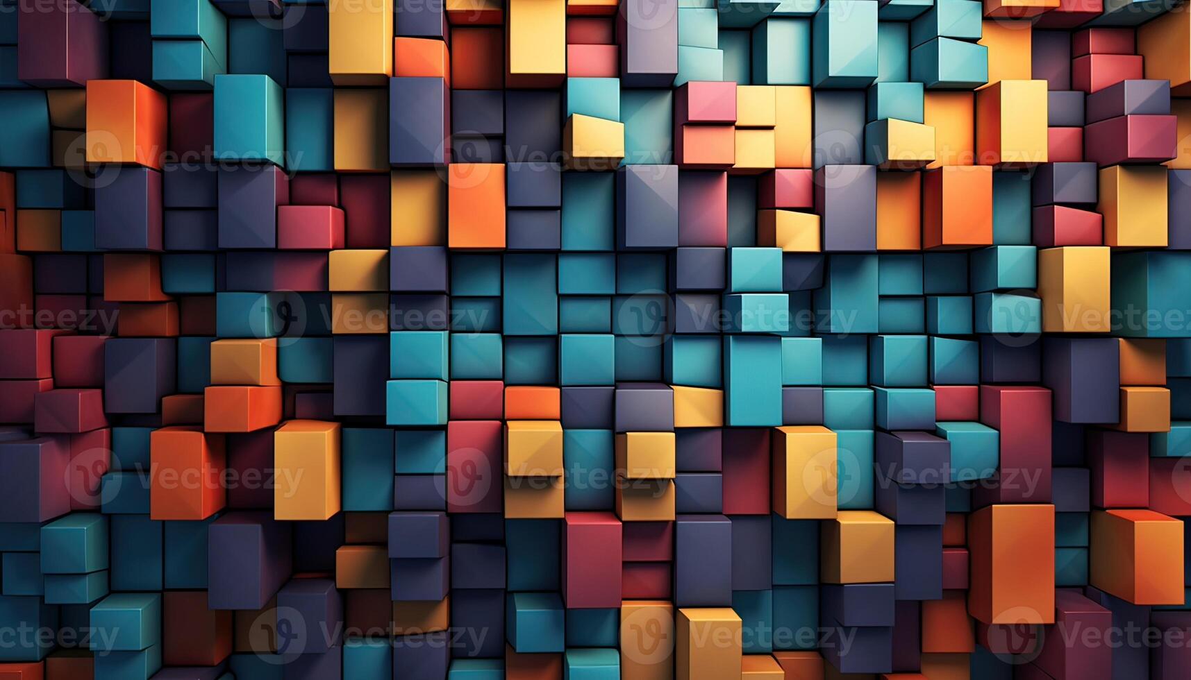 illustration of geometrical pattern multicolor 3D wall pattern mechanics photo