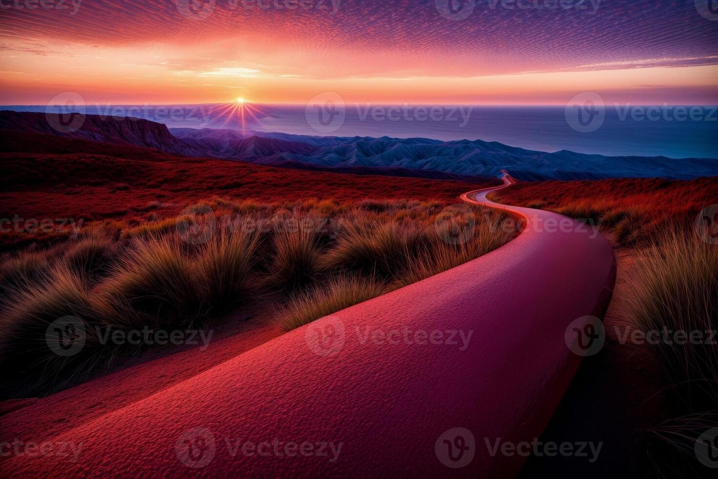 Embracing the Beauty of Nature A Captivating Sunset Photograph by Michael Anderson. . photo