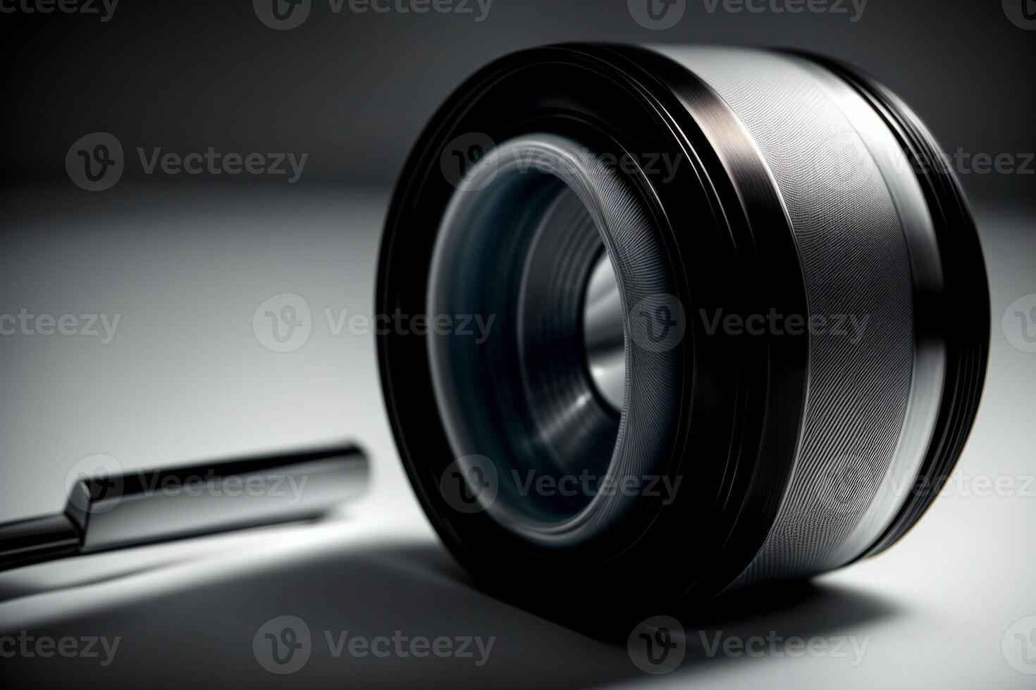 Precision in Motion A Captivating Close Up of a Razor. . photo