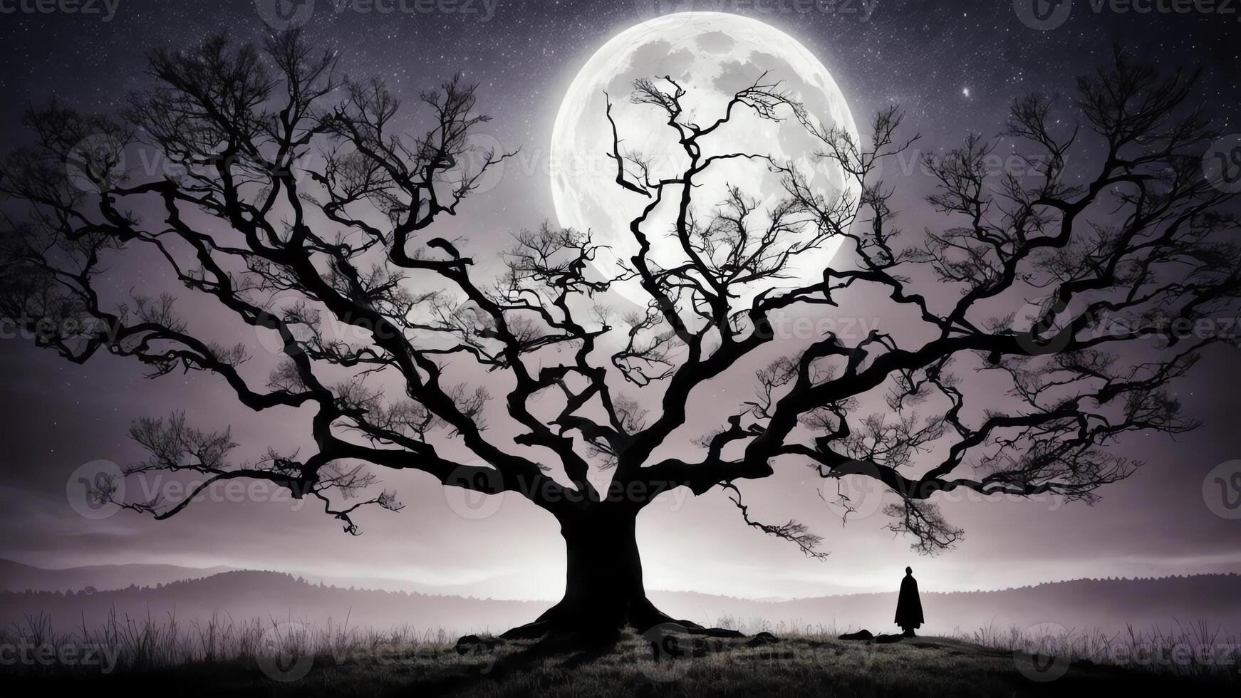 Whispers of the Spooky Tree. . photo