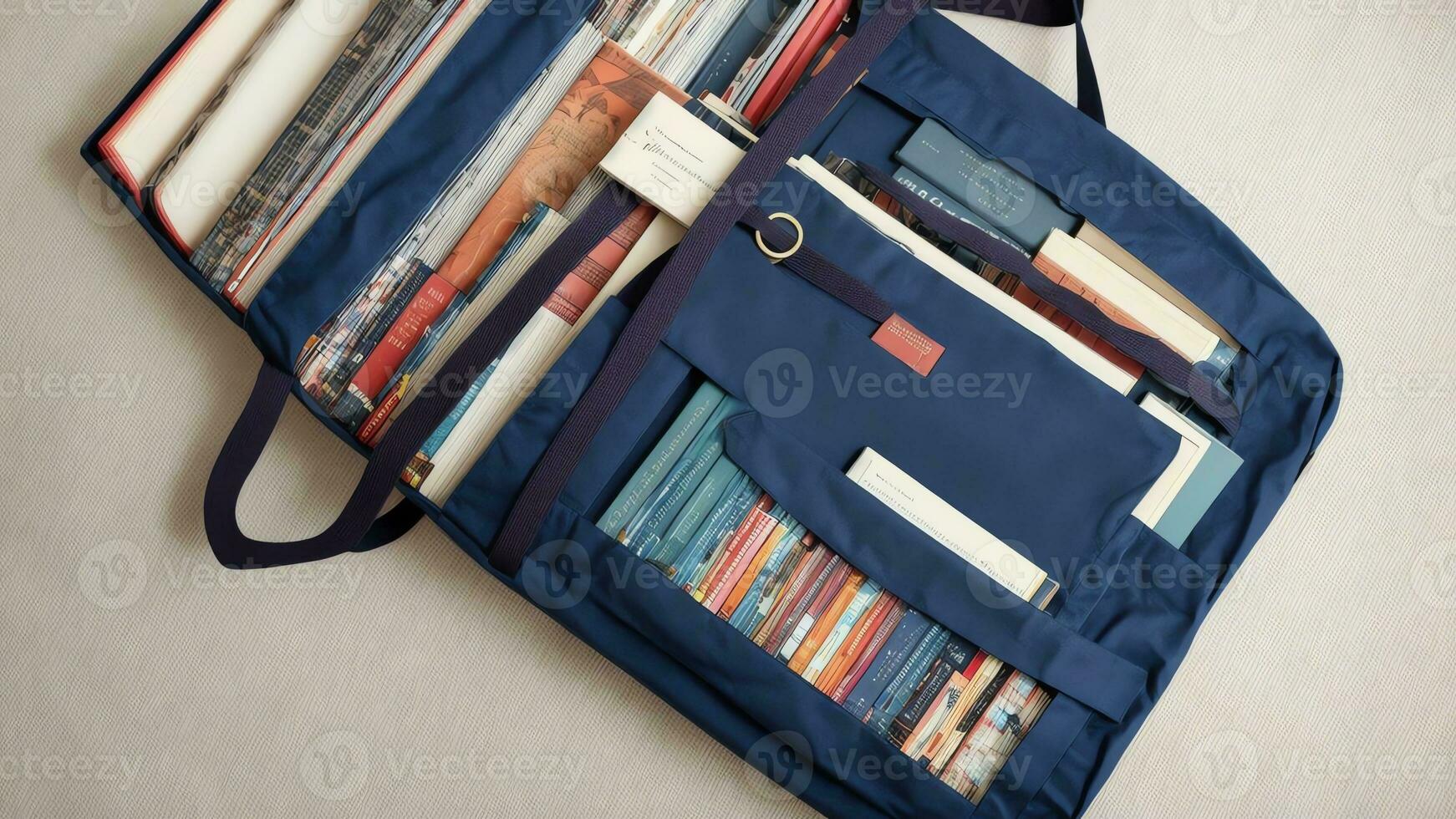 llevar tu amor para libros libresco totalizador bolso para nacional libro amantes día. ai generado. foto