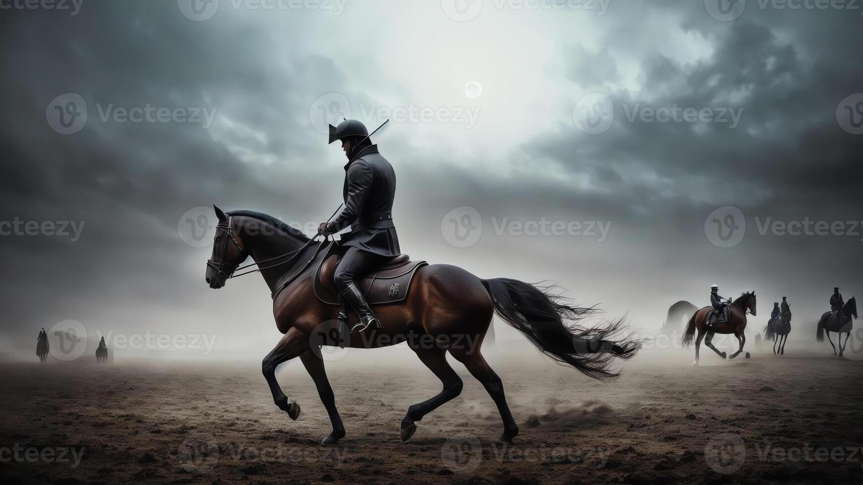 The Fiery Pursuit of the Headless Horseman. . photo