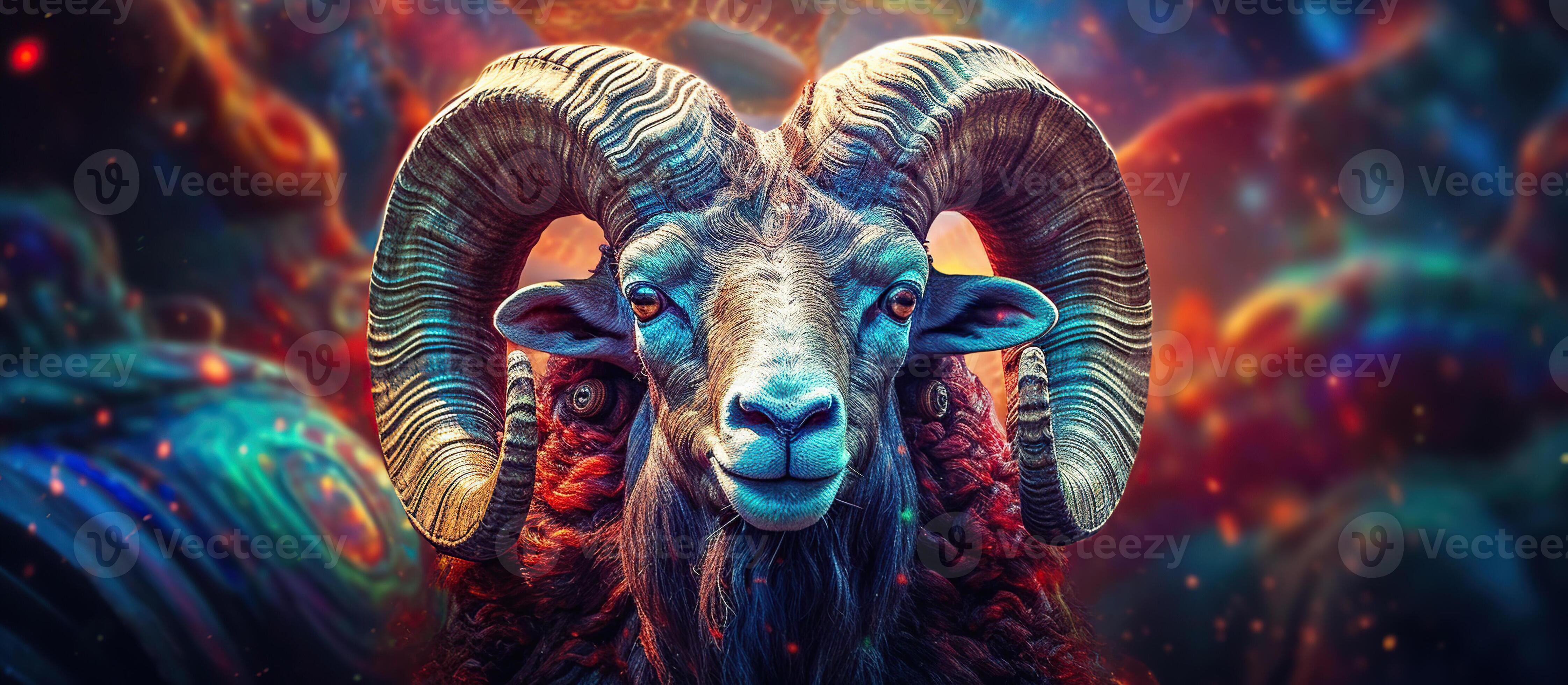 Aries the ram Zodiac Sign vibrant color Generative AI 26202820 Stock Photo at Vecteezy