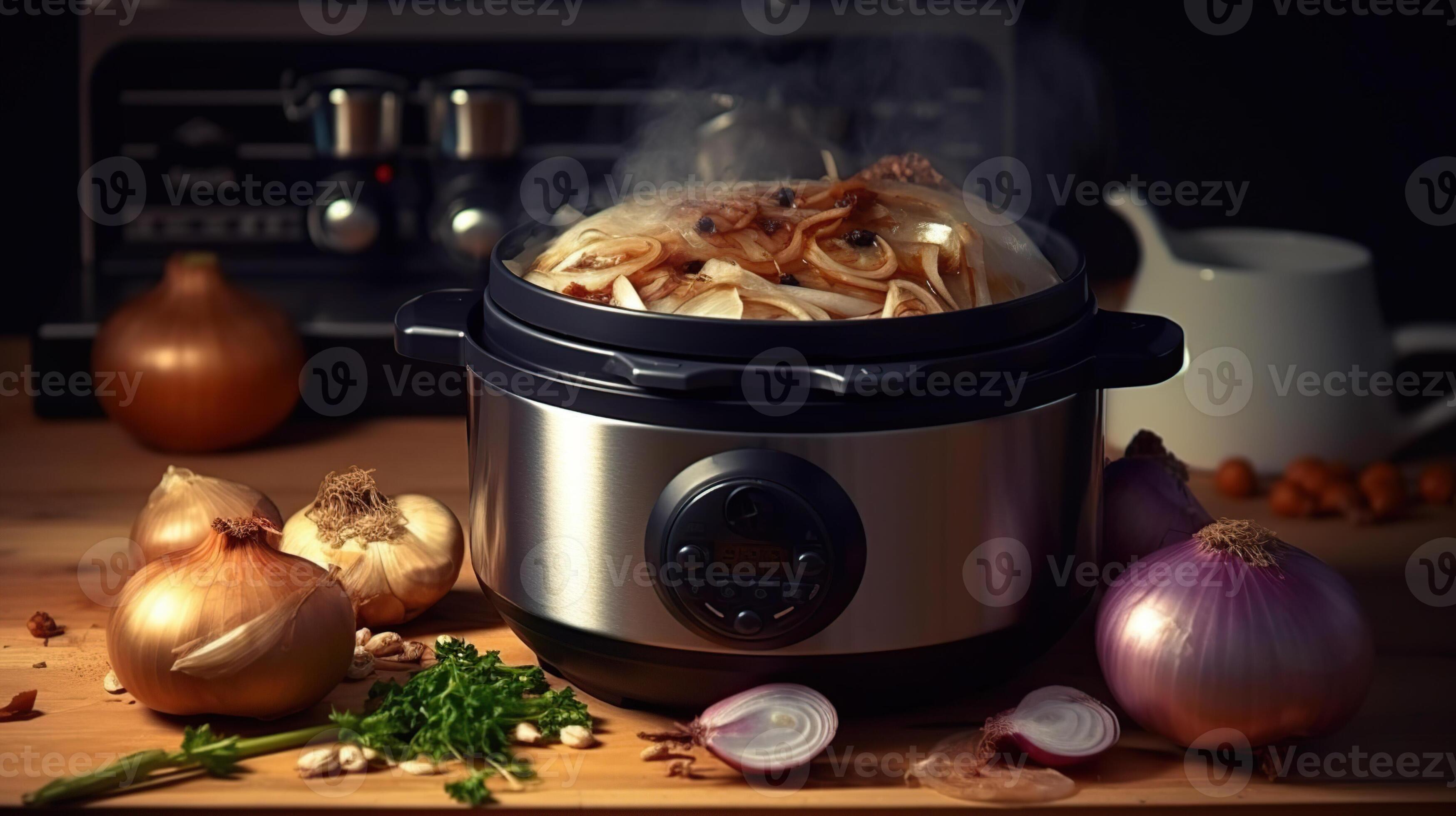 Crock pot instant pot pressure cooker Generative AI 26207438 Stock