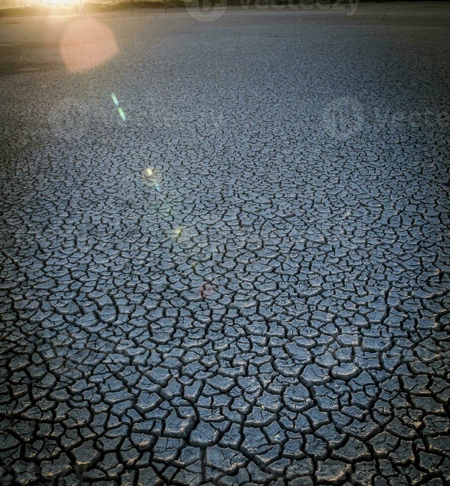 Broken soil in Pampas environment , Patagonia, Argentina. photo