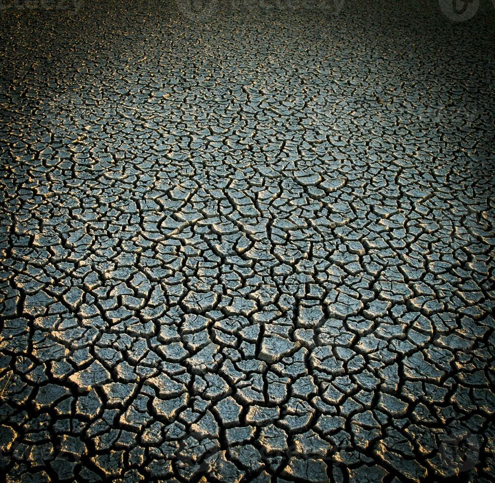 Broken soil in Pampas environment , Patagonia, Argentina. photo