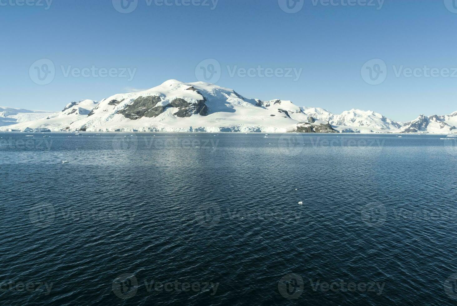 Piece of ice stranded on the beach in Neko Harbour,Antarctica. photo