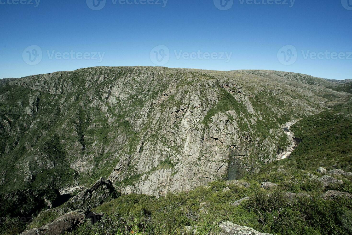 tierras altas pastizales en pampa Delaware achala , quebrada del condorito nacional parque, córdoba provincia, argentina foto