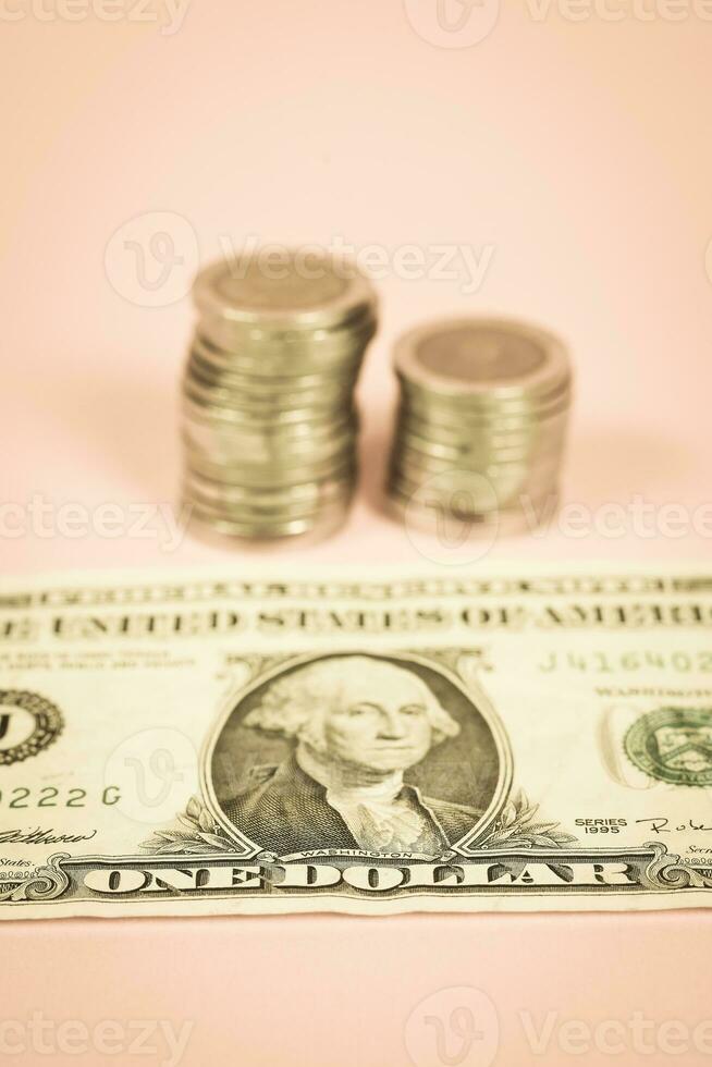 American dollar bill, saving concept photo