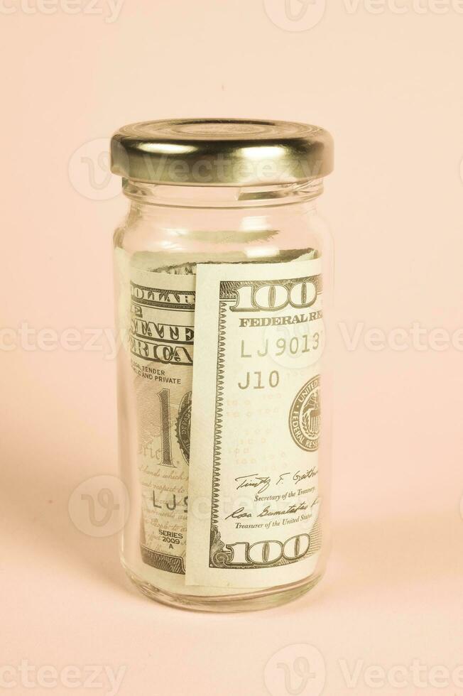 American dollar bill, saving concept photo