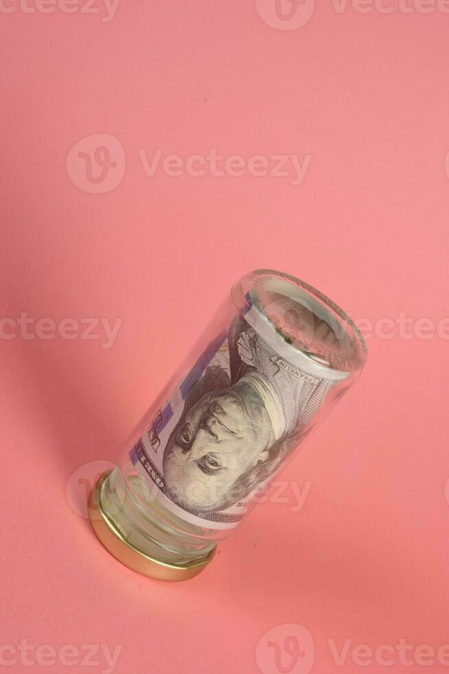 American dollar bill, saving concept photo