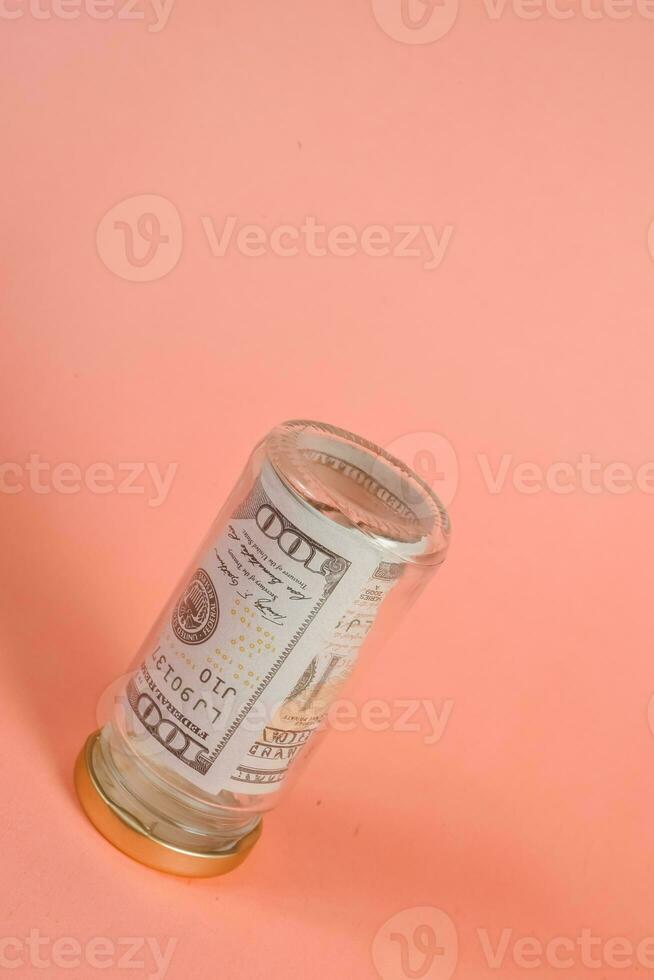 American dollar bill, saving concept photo