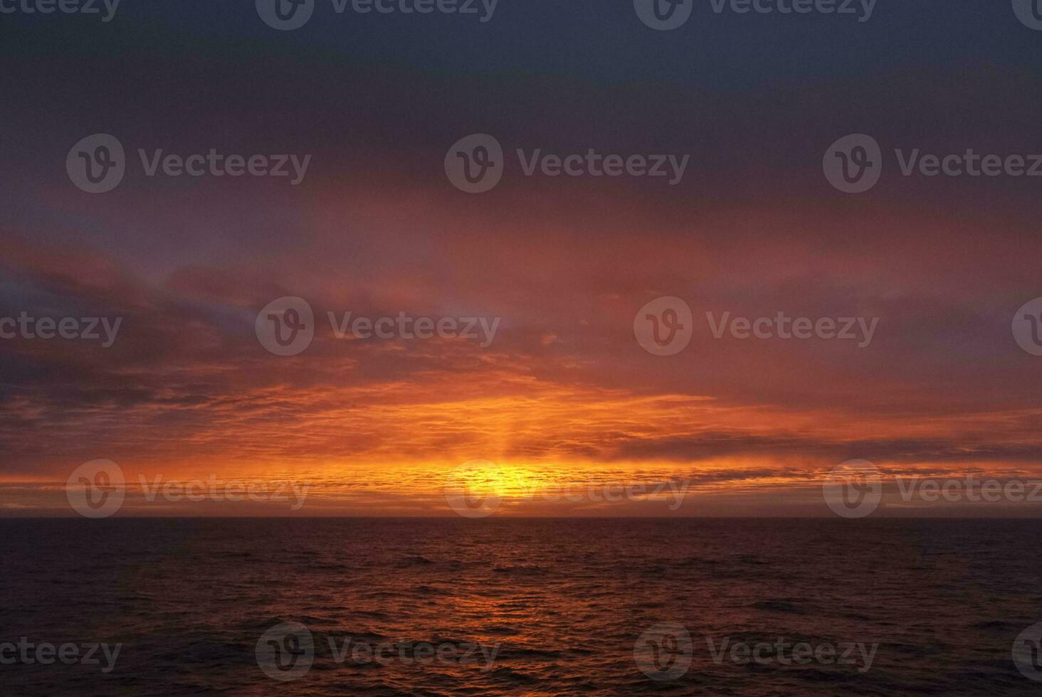 Antartic sunset landscape, south pole photo