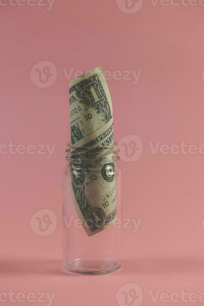 American dollar bill, saving concept photo