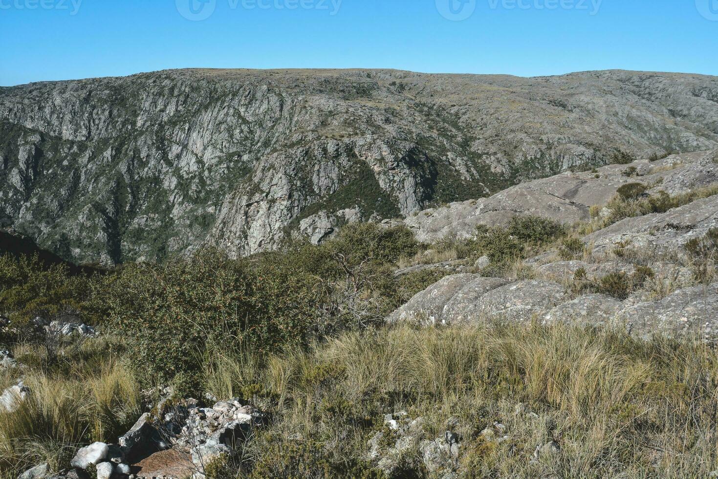 quebrada del condorito nacional parque paisaje, córdoba provincia, argentina foto