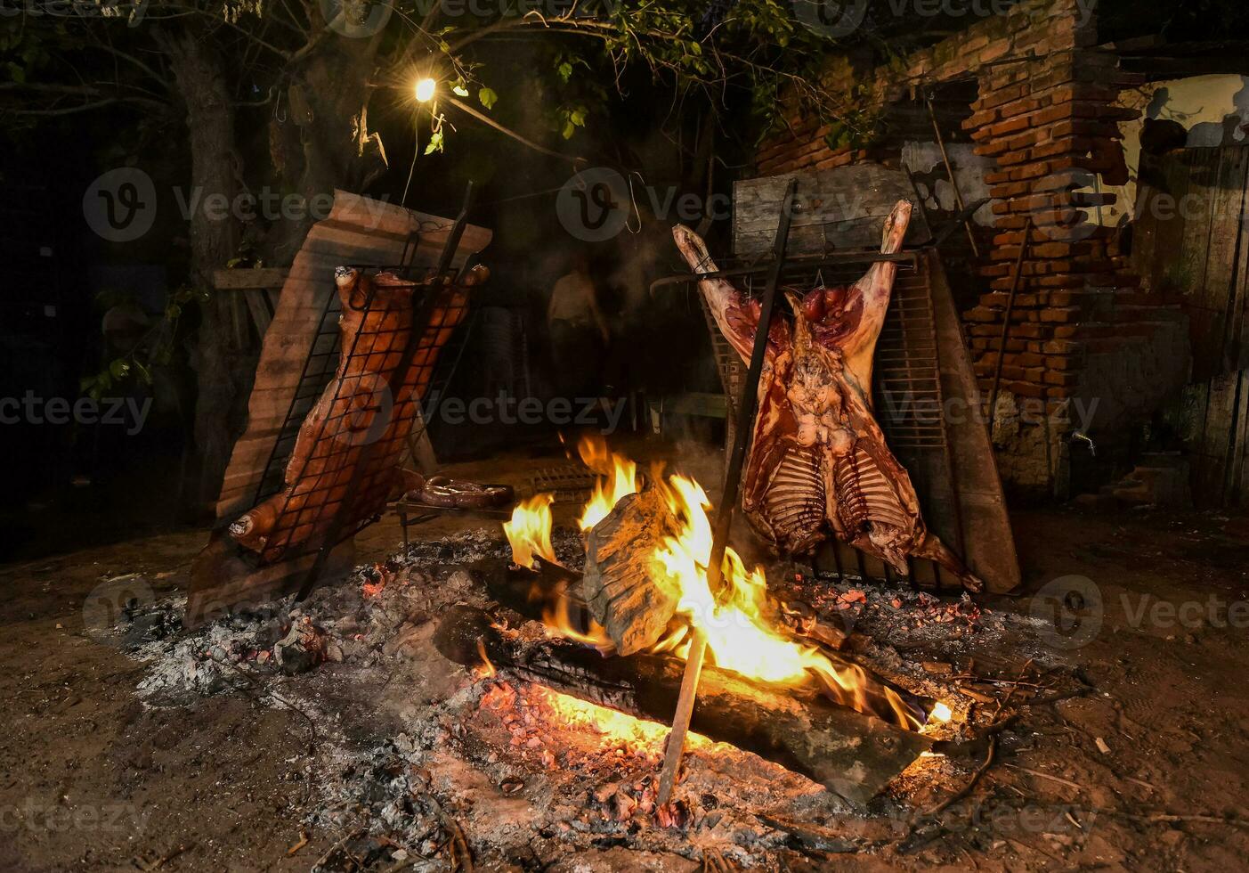 Grilled Lamb on the spit photo