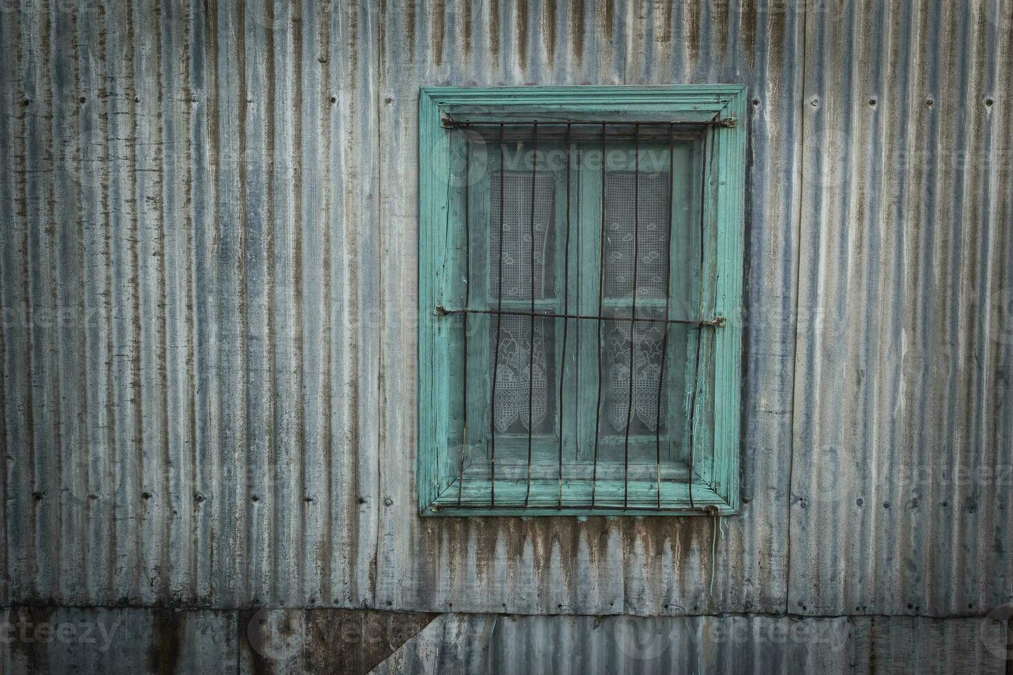 Picturesque typical construction in the town of Puerto Piramides, Peninsula Valdes, Chubut Province, Patagonia, Argentina. photo