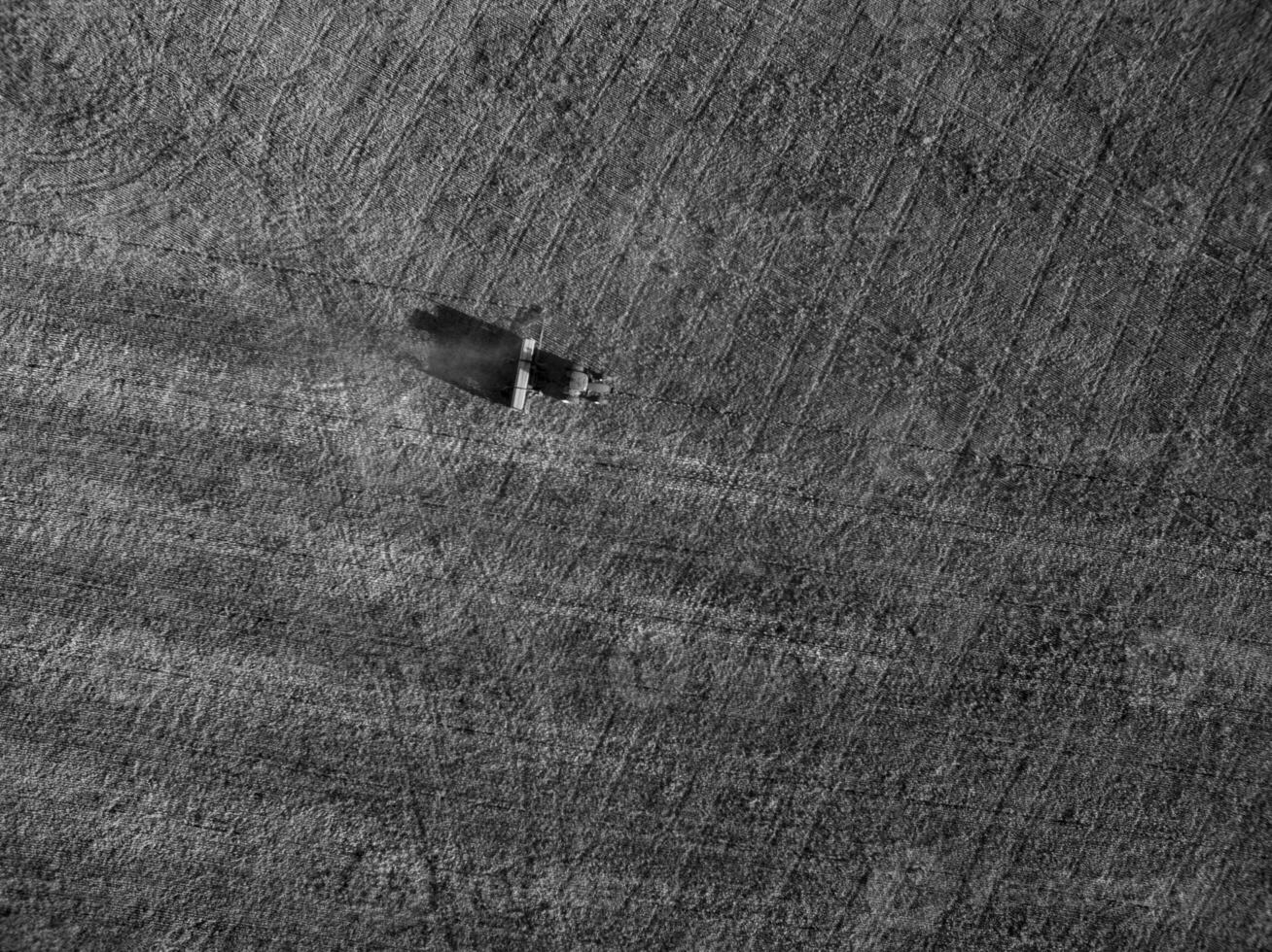 Direct seeding, agricultural machinery, in La Pampa, patagonia, Argentina photo