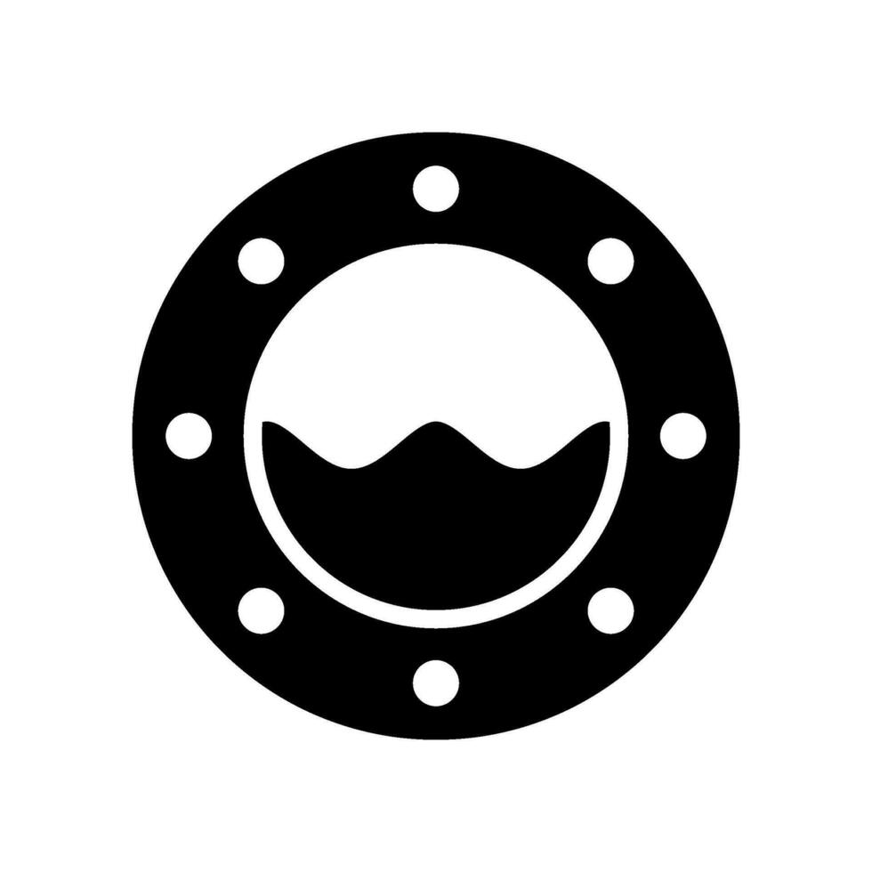 Ship Window Icon Vector Symbol Design Illustration