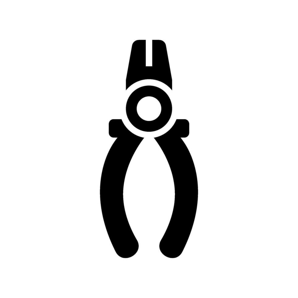 alicates icono vector símbolo diseño ilustración