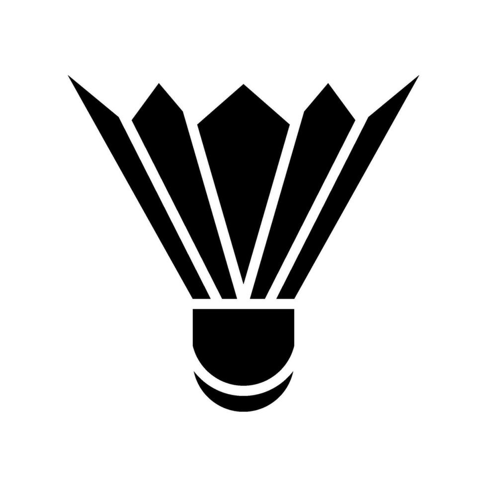 Shuttlecock Icon Vector Symbol Design Illustration